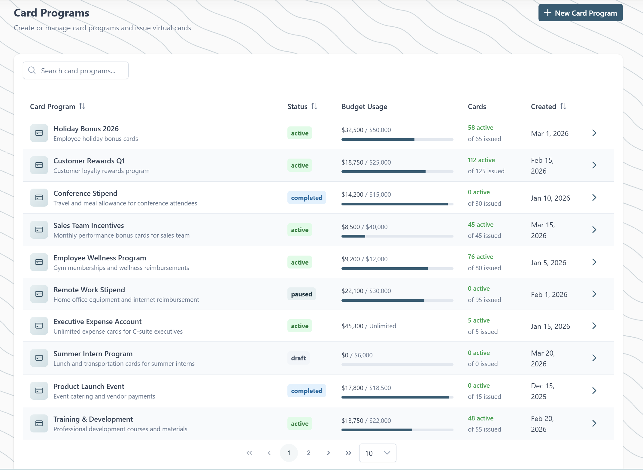 UI card displaying energy consumption data on a light fabric background